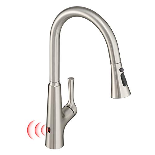 GIMILI Touchless Kitchen Faucet with Pull Down Sprayer, Single Handle Motion Sensor Activated
