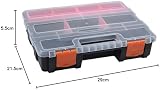 Hausdec F-290 Portable Plastic Tool Parts Storage Organizer Box Compartments view 10