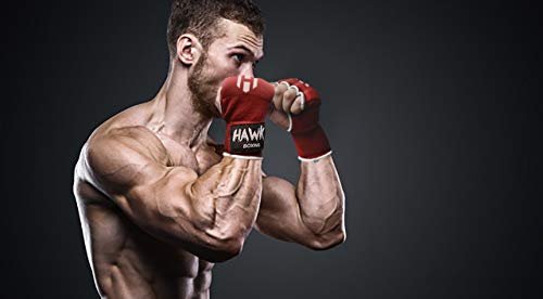 image for Hawk Boxing Hawk Padded Inner Gloves Training Gel Elastic Hand Wraps f