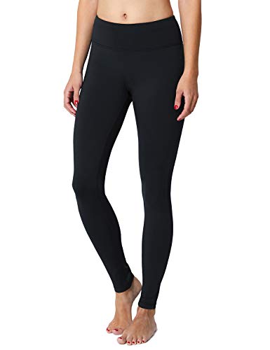 BALEAF Women's Fleece Lined Leggings Yoga Pants Inner Pocket Black Size L