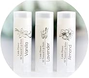 Set of 3 Handmade Natural Lip Balm - stocking Stuffers for women