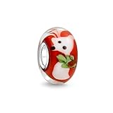Bling Jewelry Christmas Santas Reindeer Sterling Silver Murano Glass Fits Pandora Troll