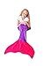 Cuddly Blankets Mermaid Tail Blanket - Super Soft and Warm Polar Fleece Fabric Blanket Perfect for Kids and Teens (Ages 3-12) (Dark Purple and Hot Pink)