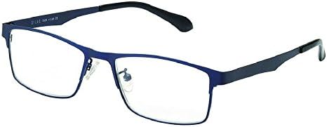 Atlanta Shiny Metallic Bifocal Reading Glasses (Blue, 2.75)