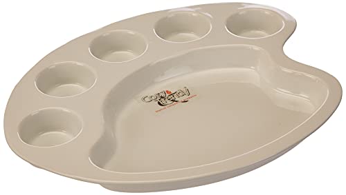 Cosy & Trendy HP1367 - Tavolozza in ceramica, colore: Bianco, 30 x 24 x 3 cm