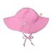 i play. by green sprouts baby-girls Brim Sun Protection Hat | All-day Upf 50+ Sun Protection for Head, Neck, & Eyes,Light Pink,9-18 Months primary