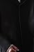 Men's Single Breasted Black Luxury Wool/Cashmere Full Length Winter Topcoat