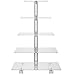 YestBuy Cupcake Stand, 5 Tier Square Cupcake Tree Tower, Clear Cupcake Holder, Pastry Display Rack for Party, Wedding, Baby Shower