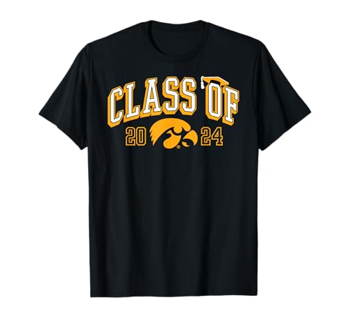 Iowa Hawkeyes Class of 2024 Black Officially Licensed T-Shirt