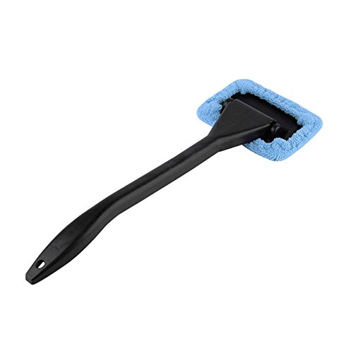 Windshield Cleaner with Microfiber Cloth,Car Windshield Cleaner Brush Auto Window Glass Cleaning Brush Tools