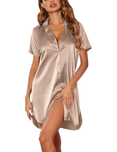 Ekouaer Silk Nightgowns