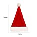 JOYIN 4 PCS Christmas Santa Hats Plush Red Velvet Christmas Hats for Holiday Party Presents Supplies XMAS for Adults and Kids