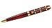 Xezo “Eternal Flame” Hand-Enameled Solid Brass Serialized Fine Rollerball Pen, 18-Karat Gold Plated, Screw-on Cap