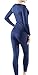 CLSL BU-WHS200-NVY_Medium Tesla Blank Women's Thermal Top & Bottom Set w Microfiber WHS200