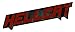 ERPART RED on Black Highly Polished Aluminum Hellcat Hell Cat Emblem Badge Nameplate Logo Decal Rare Compatible with Dodge Challenger Charger Jeep Chrysler