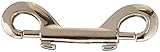 Sammons Preston Double-Ended Chain Snap, Nickel Plated Bolt Snap, Double Ended Metal Snaps, Round Trigger Hooks Clips with Two Ends, Silver Clip