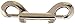 Sammons Preston Double-Ended Chain Snap, Nickel Plated Bolt Snap, Double Ended Metal Snaps, Round Trigger Hooks Clips with Two Ends, Silver Clip