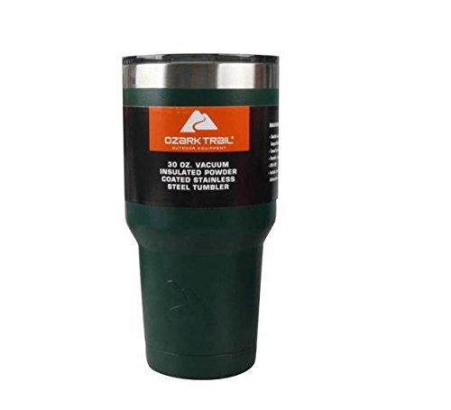 Ozark Trail Powder Coated Tumbler, 30 Ounce, Green