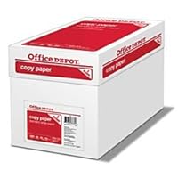 Office Depot Copy Print Paper, 8 1/2in. x 11in, 20 Lb, 500 Sheets Per Ream, Case of 5 Reams, 851201CS