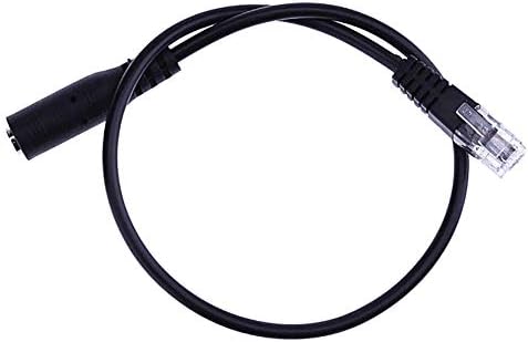 yunbox299 30cm 3.5mm Smartphone Headset to 4P4C RJ9 Telephone Converter Adapter Cable