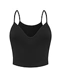 Mely Shine Women's Essential Sleeveless Tank Bustier Bra Crop Top