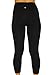 90 Degree By Reflex Basic Womens Capri Workout Leggings - Black - Medium