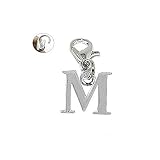 Sexy Sparkles Dangling Letters Clip on Pendant Charm for Bracelet or Necklace