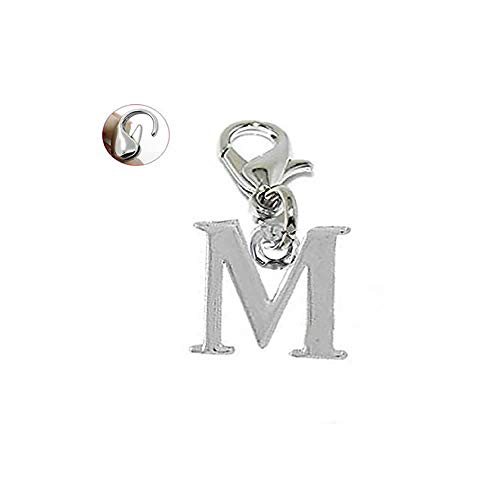 Sexy Sparkles Dangling Letters Clip on Pendant Charm for Bracelet or Necklace
