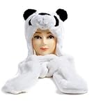 BG 'Hat-imals' Plush Animal Winter Hats with Paws (Collection 4) (Panda (BGHATCL-YL1))