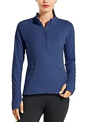 Willit Women's Fleece Running Jacket Pullover