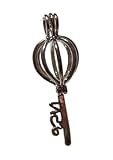 Skeleton Key Bead Cage - Old School Geekery Brand Jewelry Making Supplies - Hollow Silver Plated Bead Cage Pendant