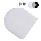 100 Pieces LP Vinyl Record Inner Sleeves, 12 Inch Semi-Transparent Inner Plastic Record Cover Sleeves with 0.08Mm Thick Anti-Static Material