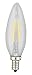 Kodak 41067-UL Dimmable LED Candle Torpedo Light Bulb, 25-watt, E12 base