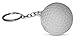 Novel Merk 12 Pack Golf Ball White Keychains for Party Favors & School Carnival Prizes