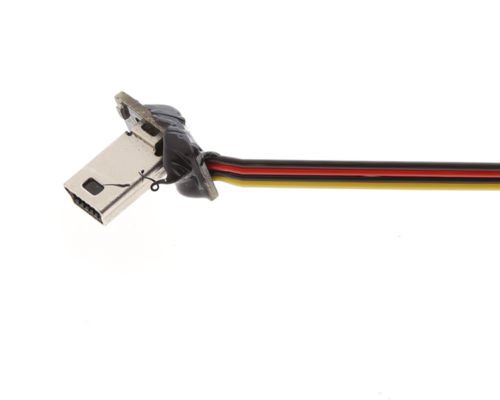 BESTIM For Gopro Hero 3 USB 90 Degree to AV Video Output + 5V DC Power BEC Input Cable FPV
