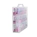 Lumcrissy Nail Polish Organizer Holder, Universal Clear Nail Polish Organizer Holder for 48 Bottles Adjustable Dividers