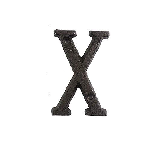 Sumerlly Metal Letters Numbers Cast Iron Decoration House Sign Doorplate DIY Cafe Wall