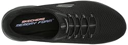 Skechers Women's Summits Sneaker, Black/White, 8.5