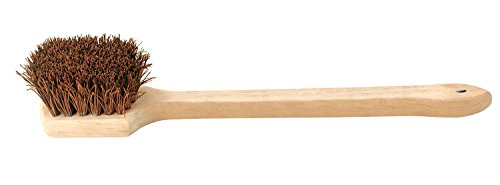 Update International WBR-20 Palmyra Wok Brush, 20 In, Palmyra Bristal Wood Hdl
