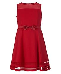 Calvin Klein Girls' Sleeveless Party Dress, Fit and