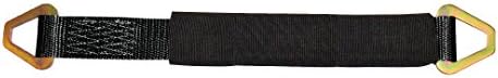 S-Line 30AS33-BK Axle Strap, Black with Cordura Wear Sleeve, Stamped D-Ring, 33-Inch by 2-Inch