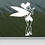 Tinkerbell Blowing A Kiss White Sticker Decal Car Window Wall Macbook Notebook Laptop Sticker Decal
