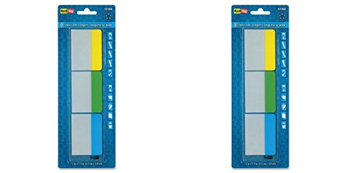 Redi-Tag Writeable, Removable Index Tabs, 2-Inch, 30-Pack, Lemon, Lime and Ocean Blue Colors (31080), 2 Packs