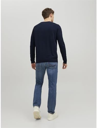 Jjeemil Knit Crew Neck Noos Homme JJEEMIL COL ROND EN MAILLE NOOS, Navy Blazer, L