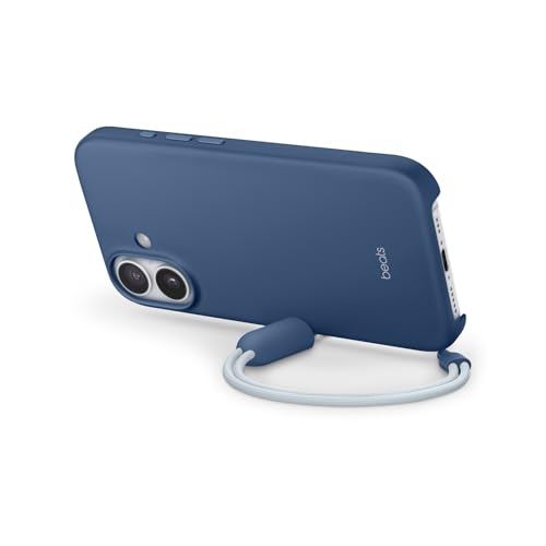 Beats iPhone 17 Kickstand Case with MagSafe & Camera Control, Built in Stand & Lanyard, Matte Finish with Microfibre Lining – Bedrock Blue