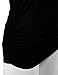 Match Women's 3/4 Sleeve Drape Top with Side Shirring (140 Black,XX-Large)