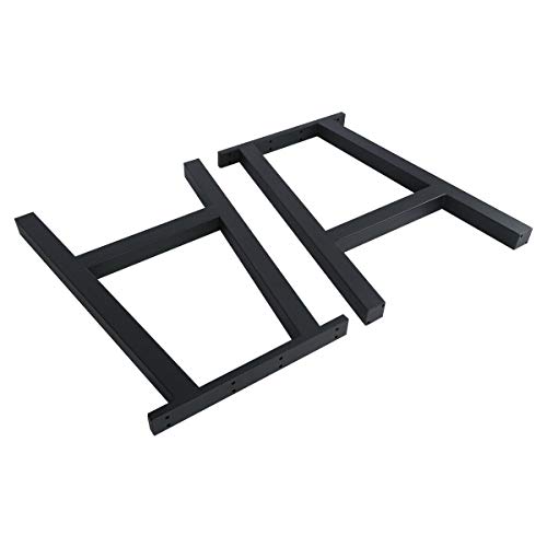 Tengchang 28" Dinner Table Legs Office Desk Metal Leg Kitchen Iron DIY Furniture Legs Industry Style Baking Finish Set of 2