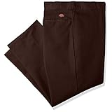 Dickies Men's Original 874 Work Pant, Dark Brown, 33W X 30L