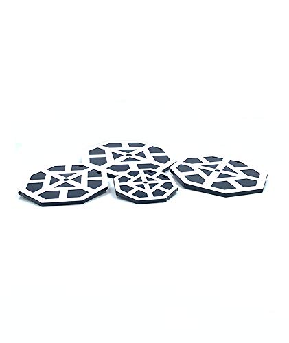 Rancher Supply Tough Targets 3/8" AR500 Steel Shooting Target Kit with Target Stand Brackets for use with Rifles and Pistols - 4 Targets