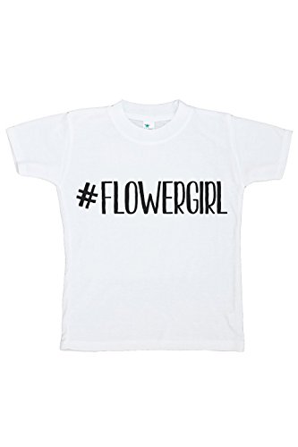 Custom Party Shop Girl's Hashtag Flower Girl Wedding T-shirt 5T